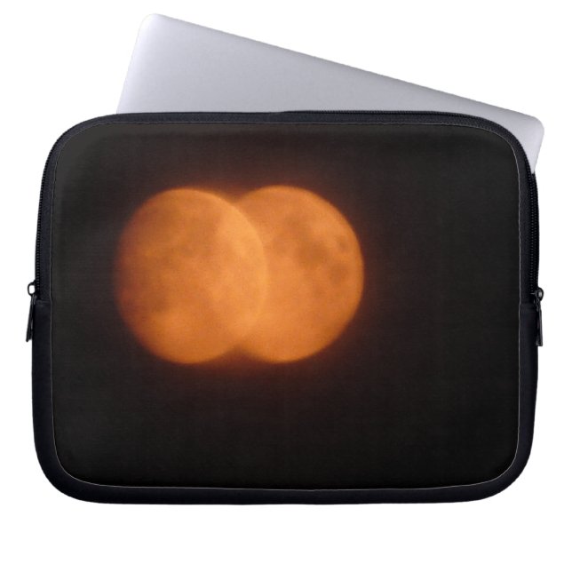 Housse Pour Ordinateur Portable Deux lunes (Devant)