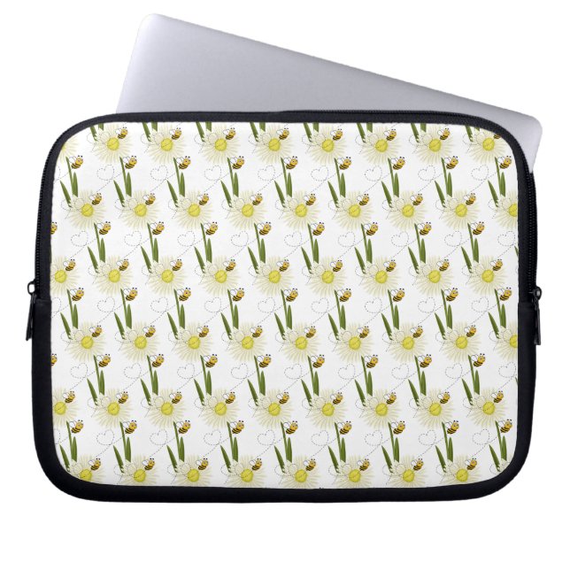 Housse Pour Ordinateur Portable Deux petites abeilles mignonnes (Devant)