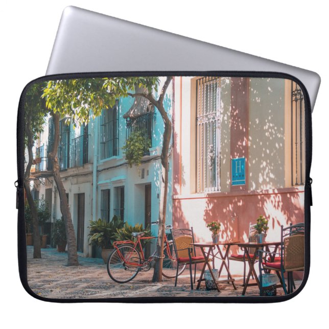 Housse Pour Ordinateur Portable Deux tables marron dehors (Devant)