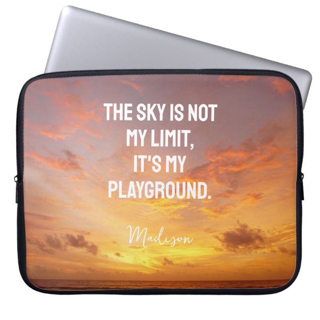 Housse Pour Ordinateur Portable Devis Sky de nom personnalisé (Devant)