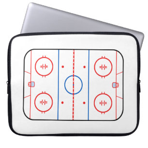 Housse Pour Ordinateur Portable Diagramme de la patinoire Hockey Jeu Compagnon