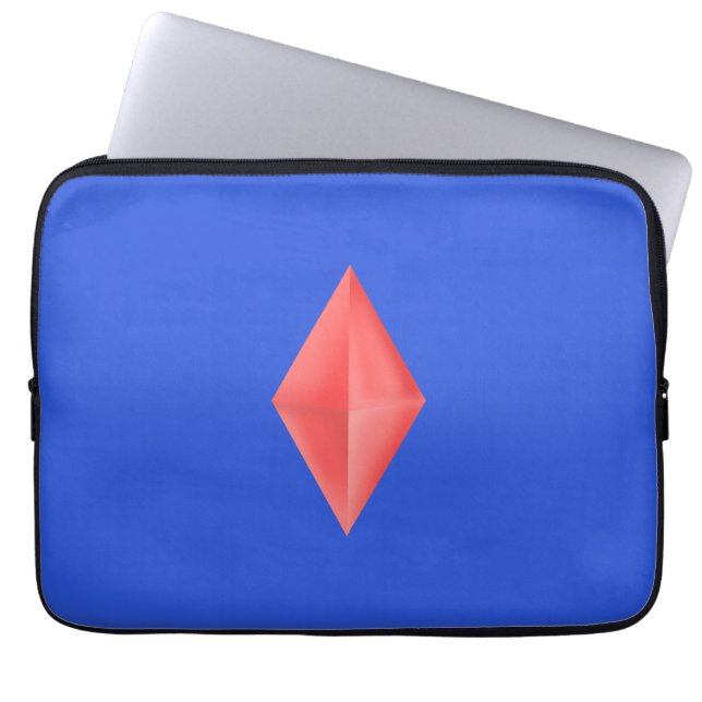 Housse Pour Ordinateur Portable Diamant rouge (Devant)