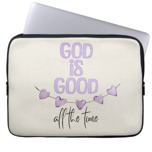 Housse Pour Ordinateur Portable Dieu est bon tout le temps