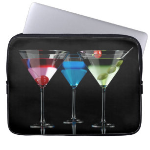Housse Pour Ordinateur Portable Différents cocktails dans des lunettes à martini n