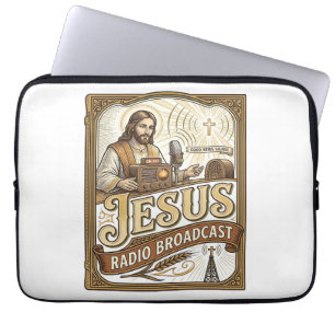 Housse Pour Ordinateur Portable Diffusion Radio Jésus Diffusion Radio Jésus Christ