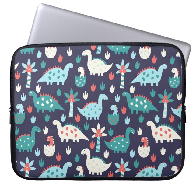 Housse Pour Ordinateur Portable Dinosaur Aventure Design sans faille (Devant)