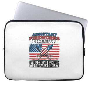 Housse Pour Ordinateur Portable Directeur adjoint de feux d'artifice T-shirt patri