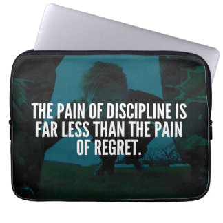 Housse Pour Ordinateur Portable Discipline - Inspiration de l'entraînement
