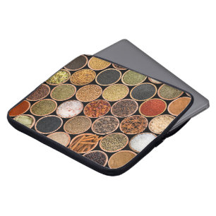 Housse Pour Ordinateur Portable Diverses épices et ingrédients alimentaires