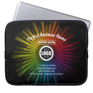 Housse Pour Ordinateur Portable DJ Music Artiste coloré Sound Wave Cool créatif