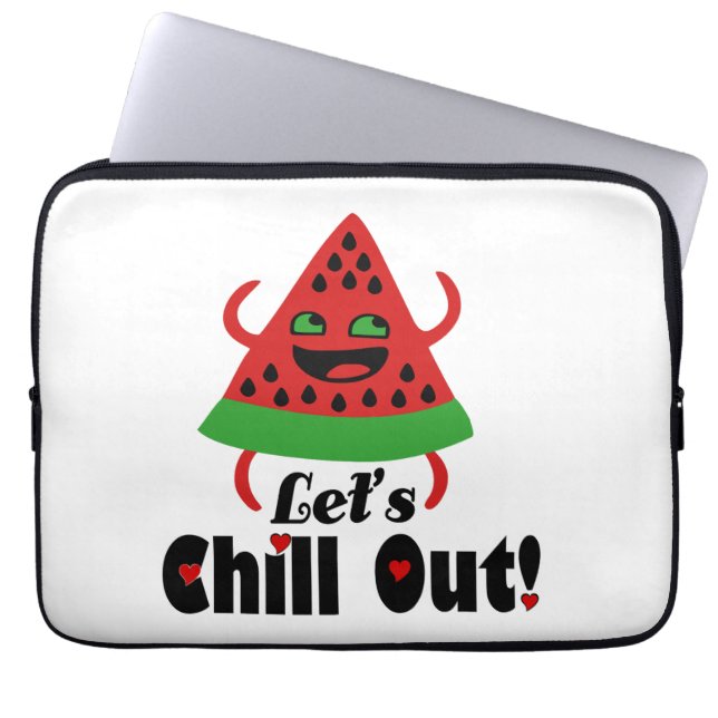 Housse Pour Ordinateur Portable ❤️ 🍉 Do Watermelon Dance & Chill 😋 (Devant)