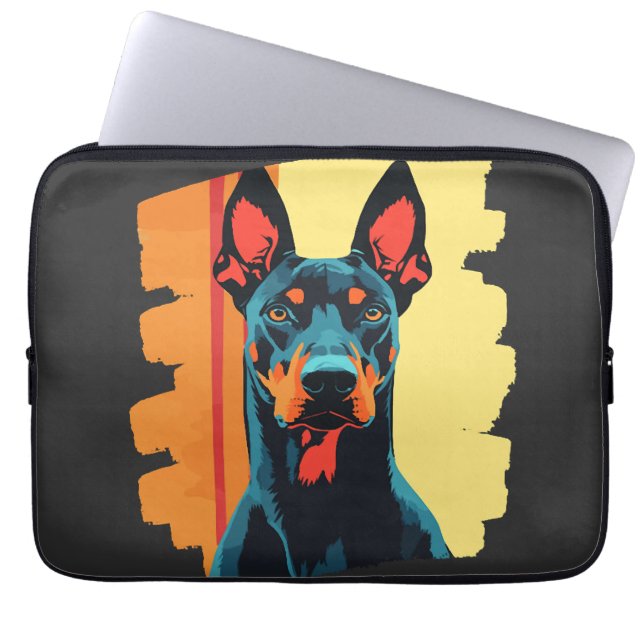 Housse Pour Ordinateur Portable Doberman (Devant)