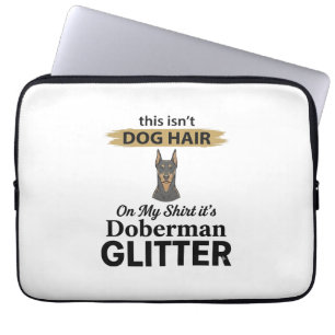 Housse Pour Ordinateur Portable Doberman Pailleté Conception Vintage pour Amateur