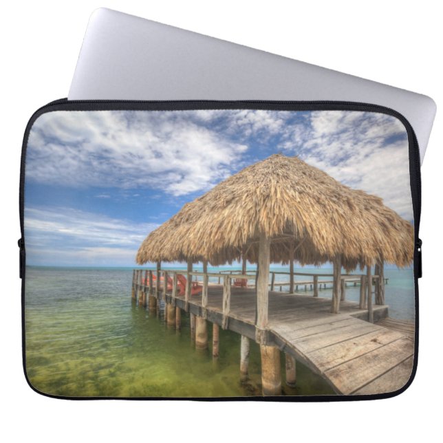 Housse Pour Ordinateur Portable Dock des Caraïbes (Devant)