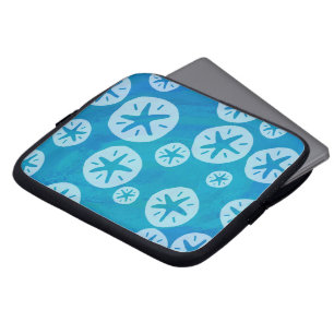 Housse Pour Ordinateur Portable Dollar de Sable Motif Blanc et Bleu