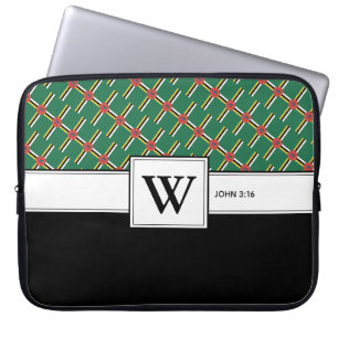 Housse Pour Ordinateur Portable DOMINICA DRAPEAU Écriture chrétienne Ordinateur po