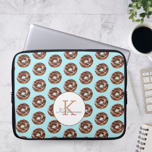Housse Pour Ordinateur Portable Donut Sweet Girl Sprinkings Motif Nom personnalisé