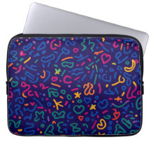 Doodle amusant coloré formes vibrantes