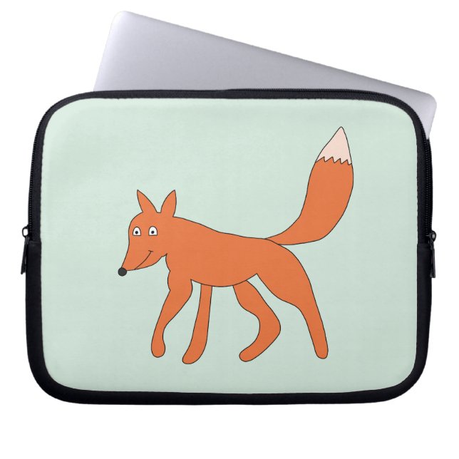 Housse Pour Ordinateur Portable Doodle Renard (Devant)