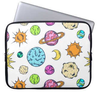 Housse Pour Ordinateur Portable Doodles spatiaux Arrière - plan cosmique