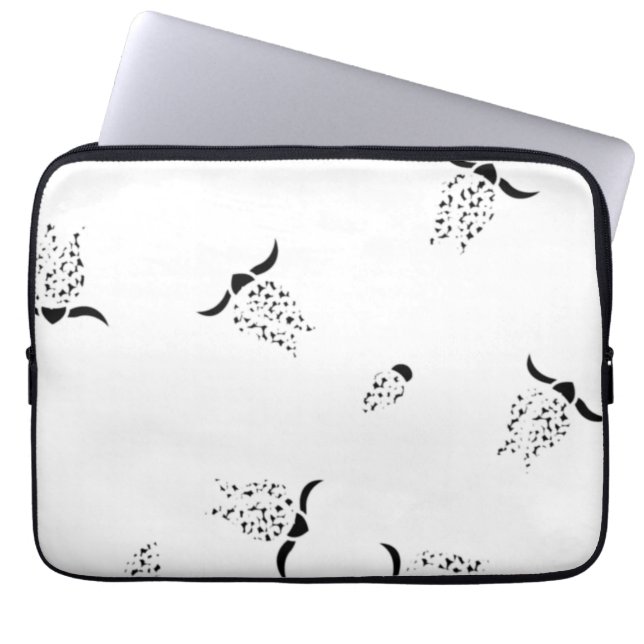 Housse Pour Ordinateur Portable Dot, Grey Nickel Electronics Bag (Devant)