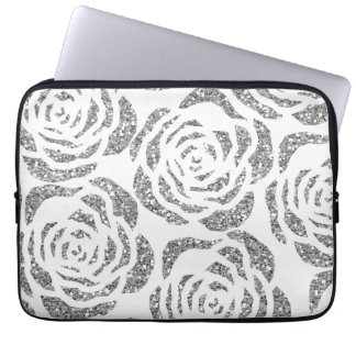 Housse Pour Ordinateur Portable Douille blanche d'ordinateur portable de roses