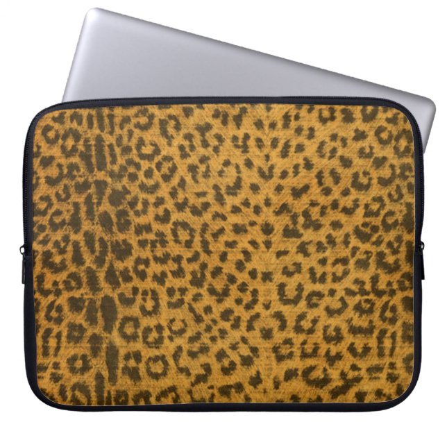 Housse Pour Ordinateur Portable Douille de l'électronique d'empreinte de léopard (Devant)