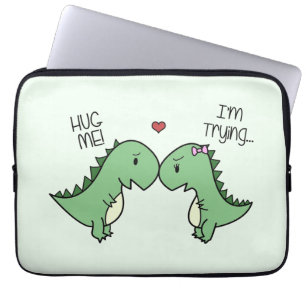 Housse Pour Ordinateur Portable Douille d'ordinateur portable d'amour de Dino !