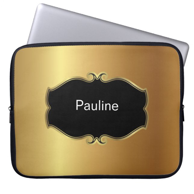 Housse Pour Ordinateur Portable Douille d'ordinateur portable de monogramme (Devant)