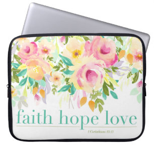 Housse Pour Ordinateur Portable Douille florale d'ordinateur portable d'aquarelle