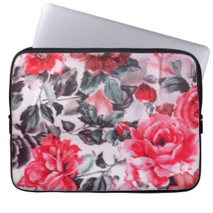 Housse Pour Ordinateur Portable Douille florale d'ordinateur portable du néoprène