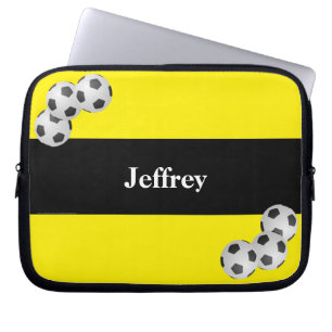 Housse Pour Ordinateur Portable Douille, jaune et noir d'ordinateur portable du
