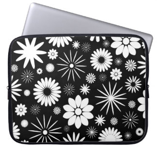 Housse Pour Ordinateur Portable Douille noire et blanche d'ordinateur portable de