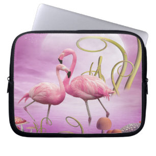 Housse Pour Ordinateur Portable Douille rose lunatique d'ordinateur portable de
