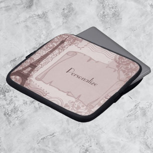 Housse Pour Ordinateur Portable Douille rose parisienne d'ordinateur portable