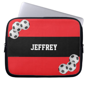 Housse Pour Ordinateur Portable Douille, rouge et noir d'ordinateur portable du