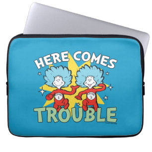 Housse Pour Ordinateur Portable Dr. Seuss Chose Un Chose Deux Les Ennuis Arriven