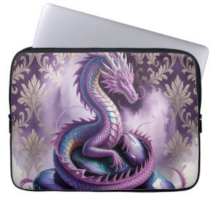 Housse Pour Ordinateur Portable Dragon gothique mystique pourpre