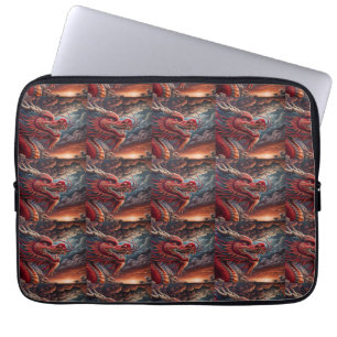 Housse Pour Ordinateur Portable Dragon Rouge