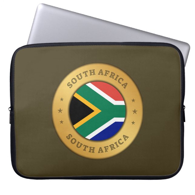 Housse Pour Ordinateur Portable Drapeau Afrique du Sud (Devant)