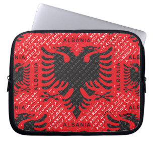 Housse Pour Ordinateur Portable Drapeau albanais motif 2