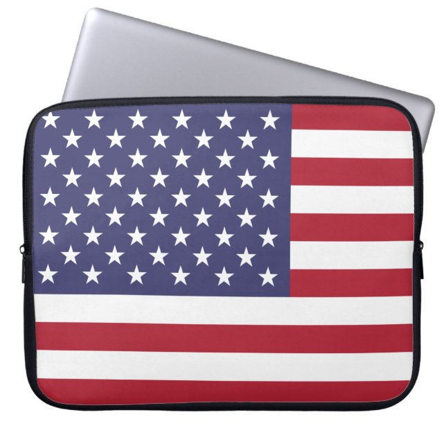 Housse Pour Ordinateur Portable Drapeau américain (Devant)