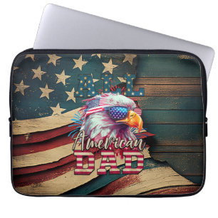 Housse Pour Ordinateur Portable Drapeau américain de tous les 4 juillet américains