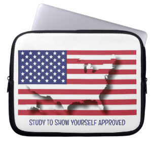Housse Pour Ordinateur Portable Drapeau américain patriotique personnalisé