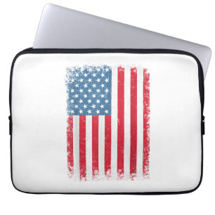Housse Pour Ordinateur Portable Drapeau Américain Patriotique Pour Hommes Femmes E