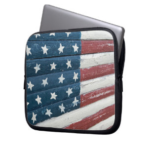 Housse Pour Ordinateur Portable Drapeau américain peint
