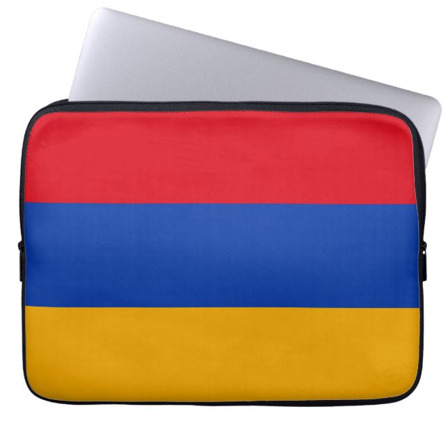 Housse Pour Ordinateur Portable Drapeau arménien patriotique (Devant)