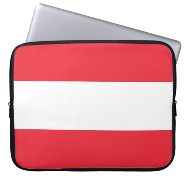 Housse Pour Ordinateur Portable Drapeau Autriche (Devant)