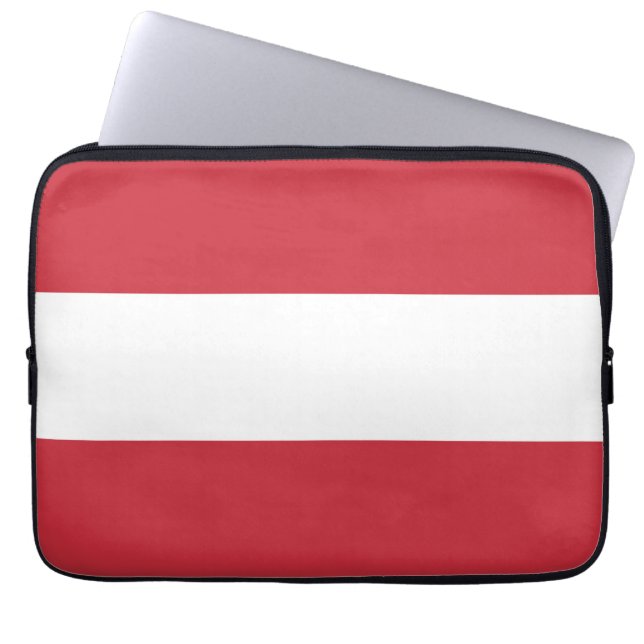 Housse Pour Ordinateur Portable Drapeau autrichien (Devant)