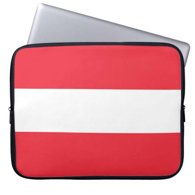 Housse Pour Ordinateur Portable Drapeau autrichien (Autriche) (Devant)